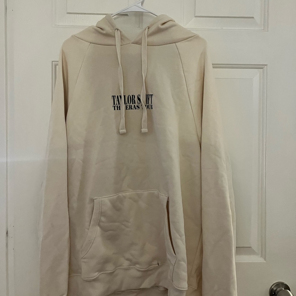 Taylor Swift Eras Tour Beige Hoodie